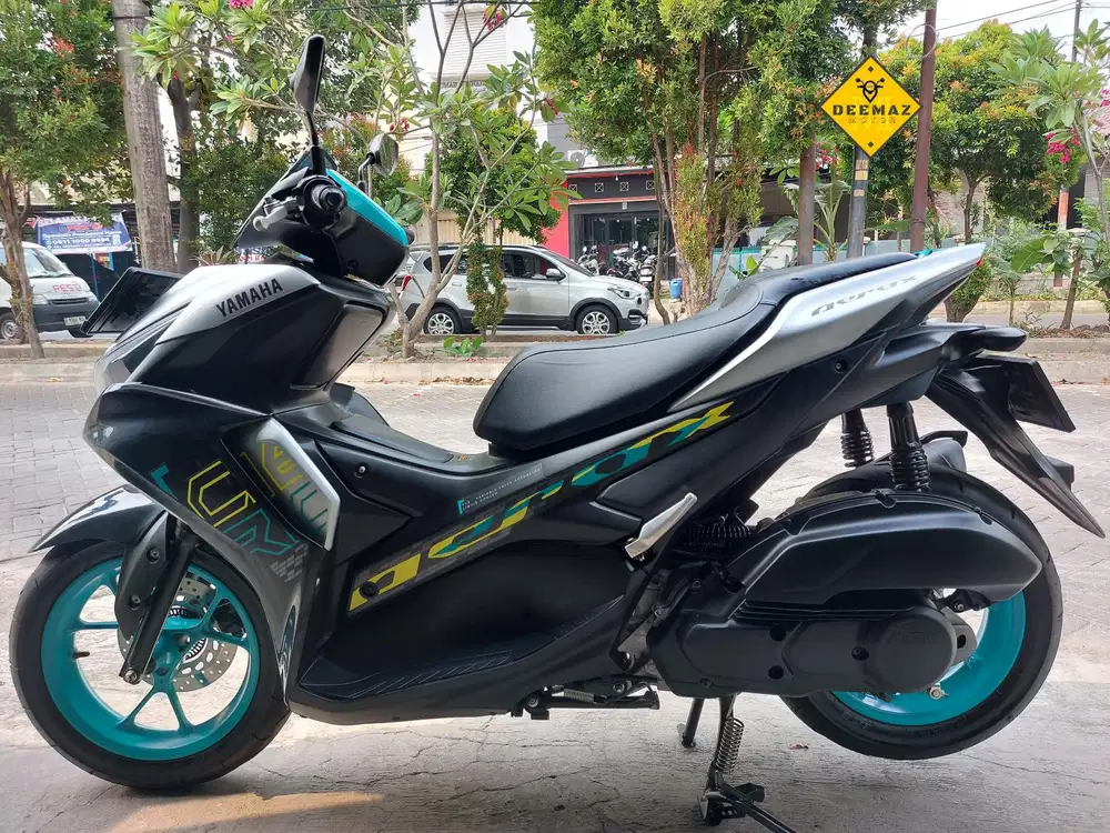 (DP 500 Rb)‼️ Yamaha Aerox Connected Silver Cyan 2024 Cash / Kredit