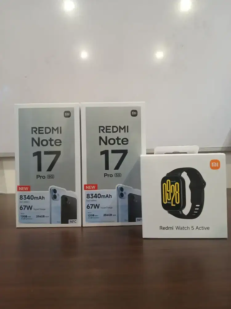 Promo redmi note 17 pro 8/256,free redmi watch 5 active