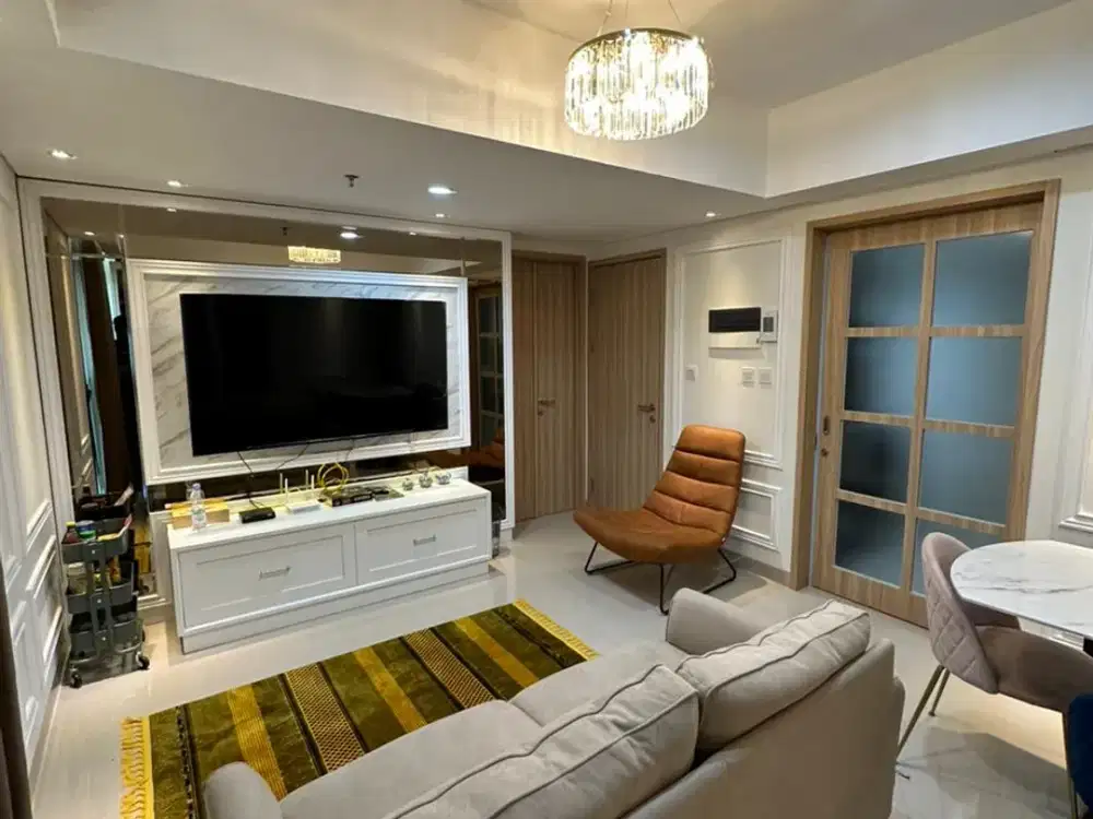 DIJUAL APARTEMEN EMBARCADERO BINTARO 3 BEDROOM FULL FURNISH MEWAH