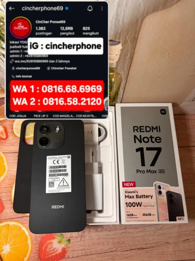 HP likenew Redmi Note PRO MAX 5g 8/256 BH 100% Siklus 0 cuma open box