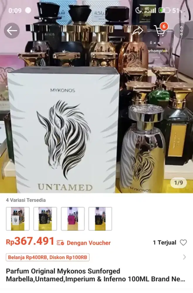 Jual Parfum Mykonos, Velixir & Khadlaj BNOB & BNIB