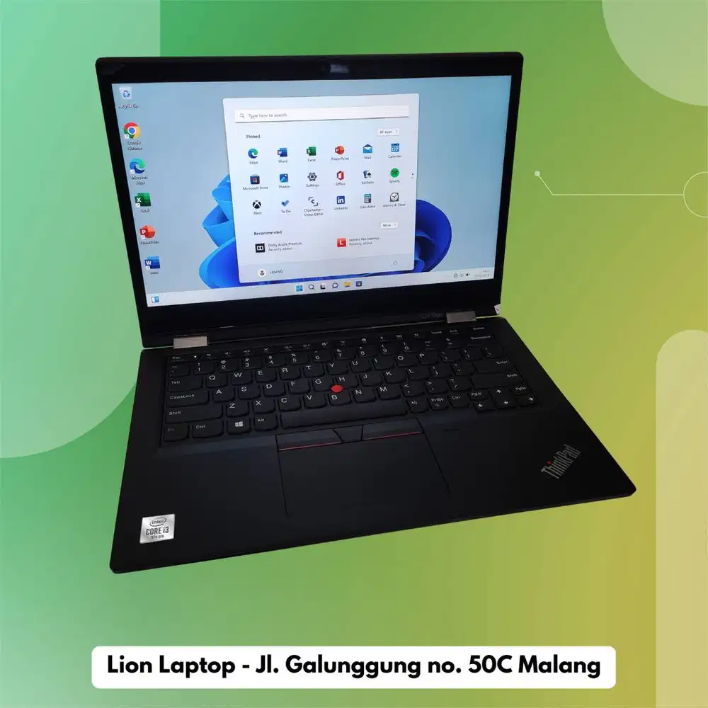 Core i3 Gen 10 Flip 360° Include Stylus Lenovo Thinkpad YOGA L13 [25|1