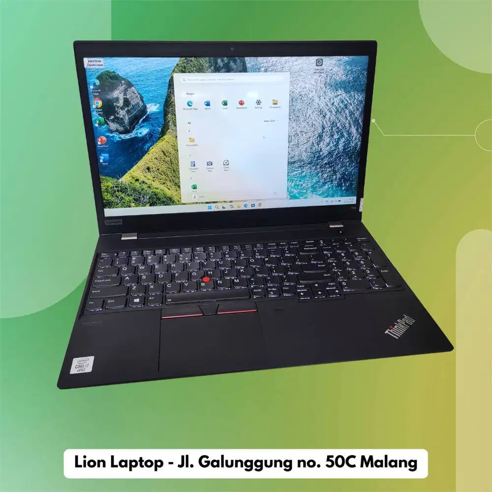 SSD 512GB i7 gen 10 Double VGA Lenovo Thinkpad T15 [25|10]