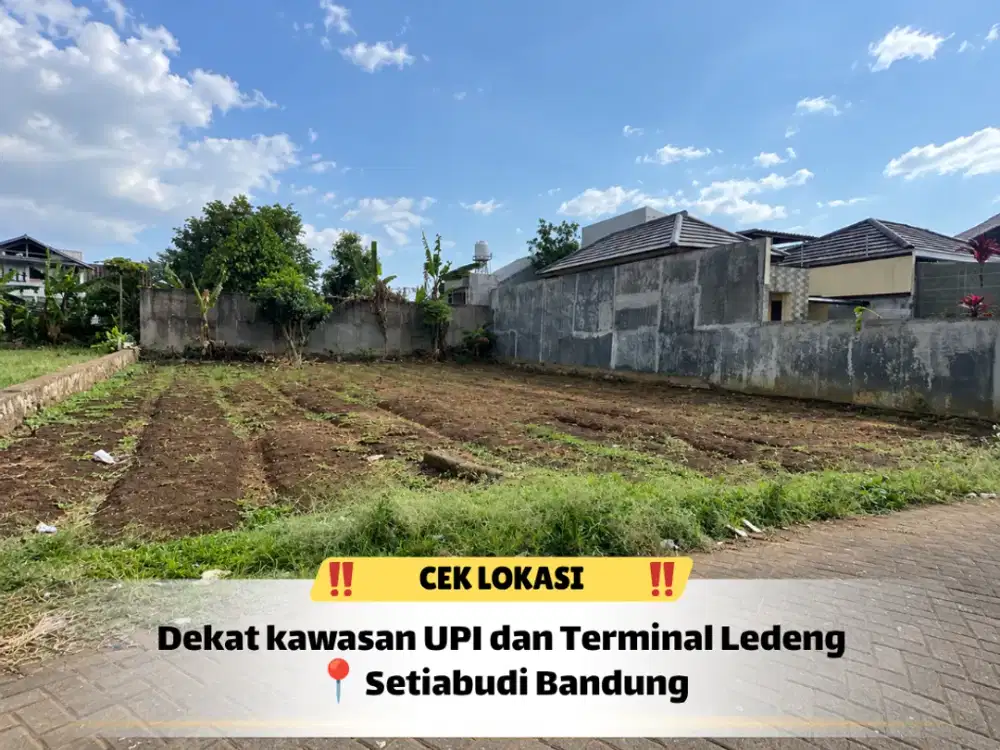 Dijual Tanah Setiabudi Kota Bandung, SHM & Siap Bangun!