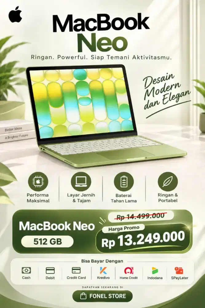 MacBook neo lagiii promo di fonel mega mall batam Center