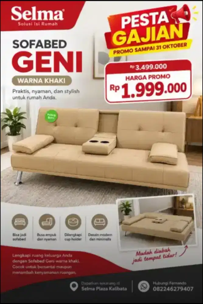 Jual Sofa Bed Termurah Geni