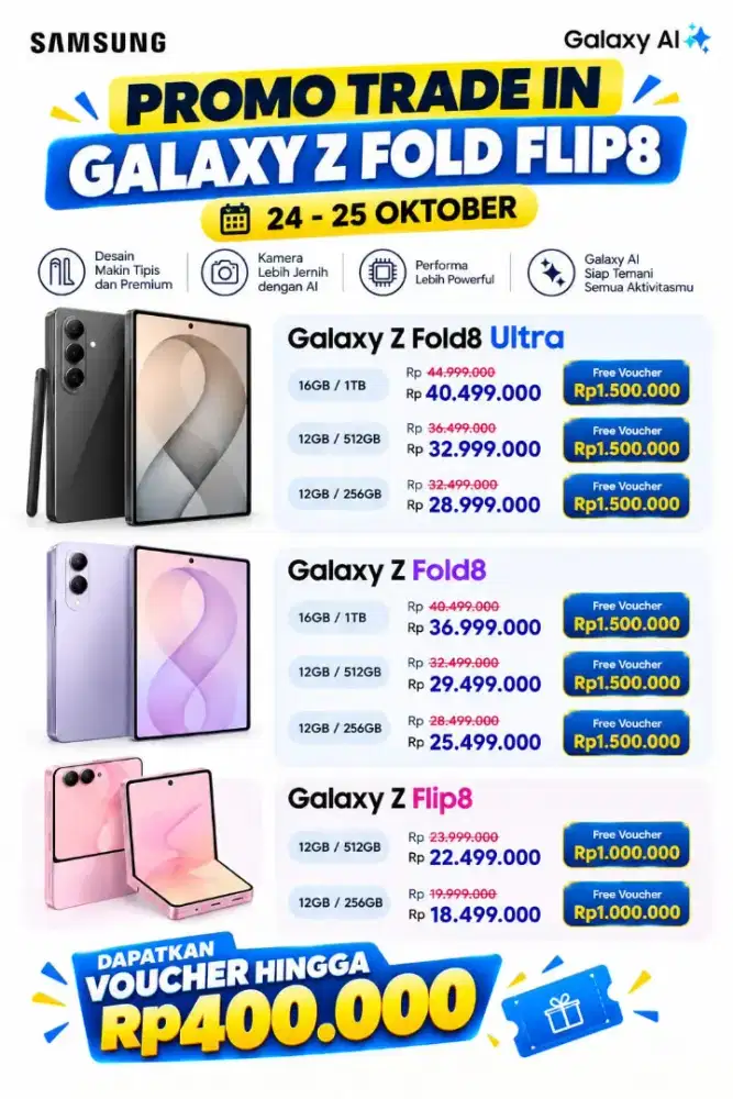 SAMSUNG GALAXY ZFOLD 8 PROMO WEEKEND