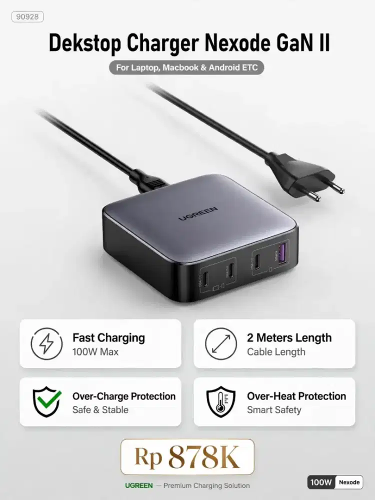 Desktop charger GaN Nexode 100W UGREEN