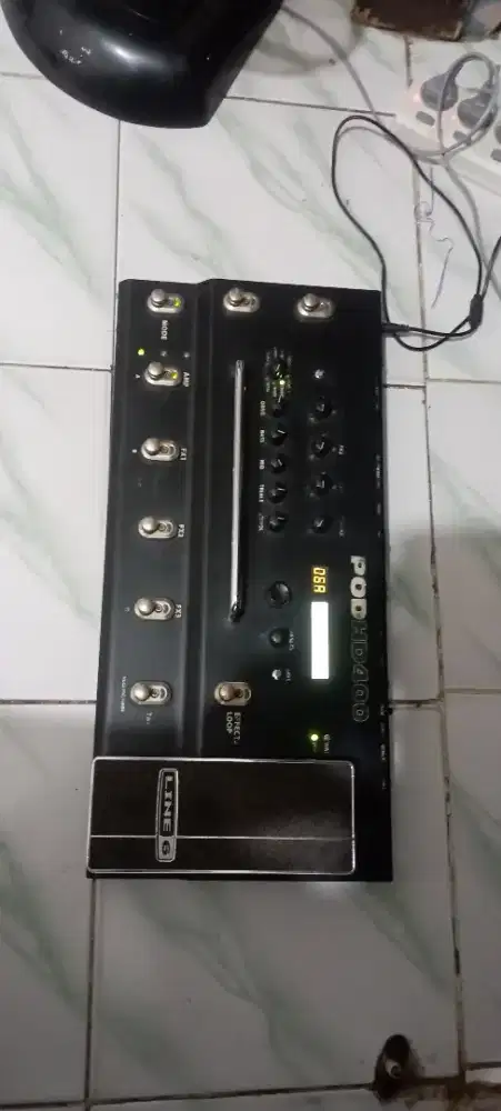 Efek Gitar POD HD-400 Rusak, Tidak keluar suara, adpt tdk ori