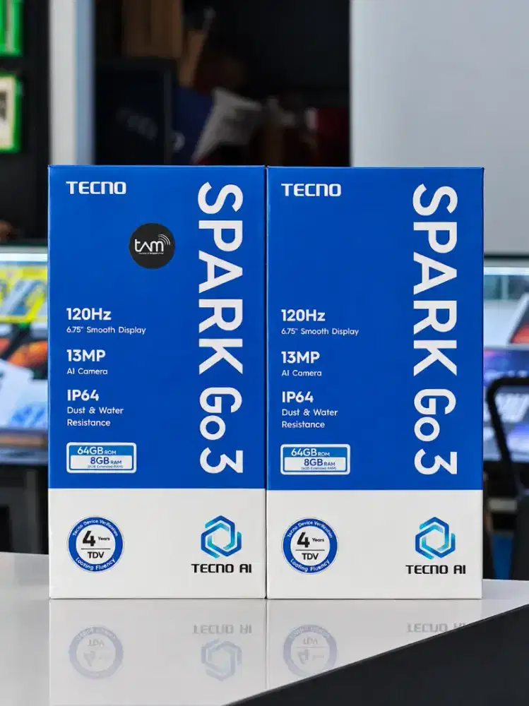 Tecno Spark Go 3 4/64GB (new)*PROMO, BISA COD
