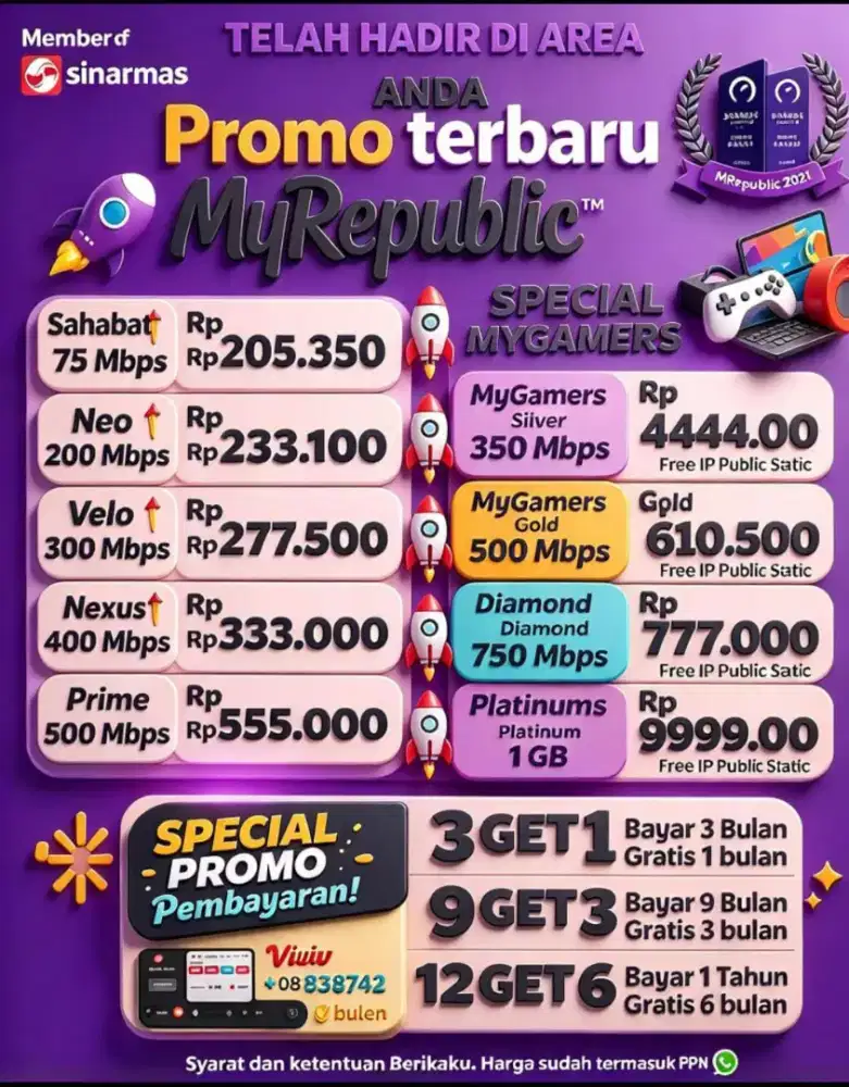 Taman sari jakarta barat promo Internet Myrepublic WiFi Myrepublic