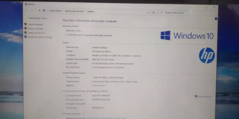 Laptop hp core i5 6300U untuk pekerja dan pelajar