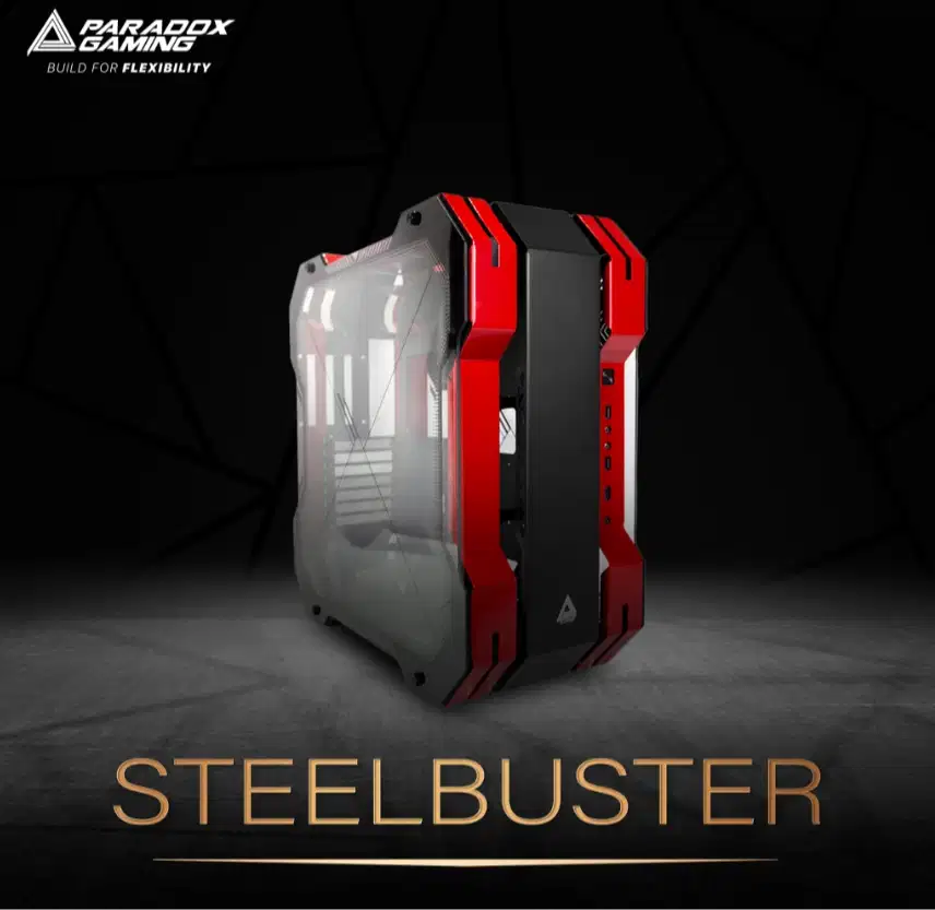 Casing steelbuster Red ATX Tampered Glass