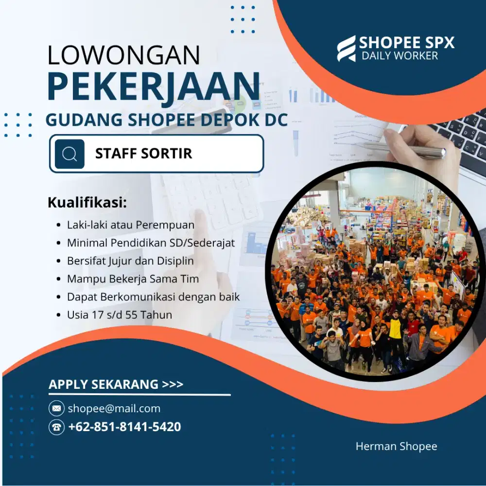Lowongan Gudang Shopee Depok DC