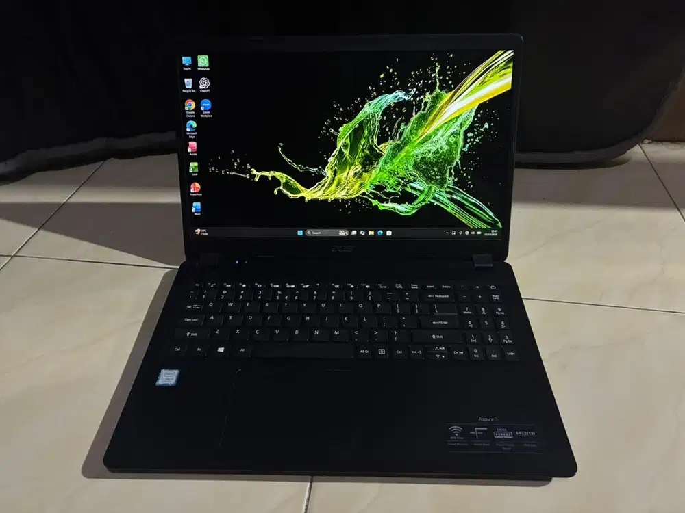Laptop Acer Aspire 3 gen 7 Ram 8gb Ssd128gb + 500gb