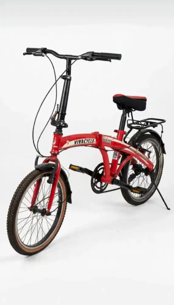 Dijual sepeda Lipat VivaCycle twist 20 inch Warna Merah