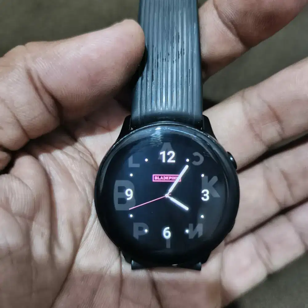 Samsung Watch Active Black Pink Edition Mesin Normal Jaya Fisik Mulus