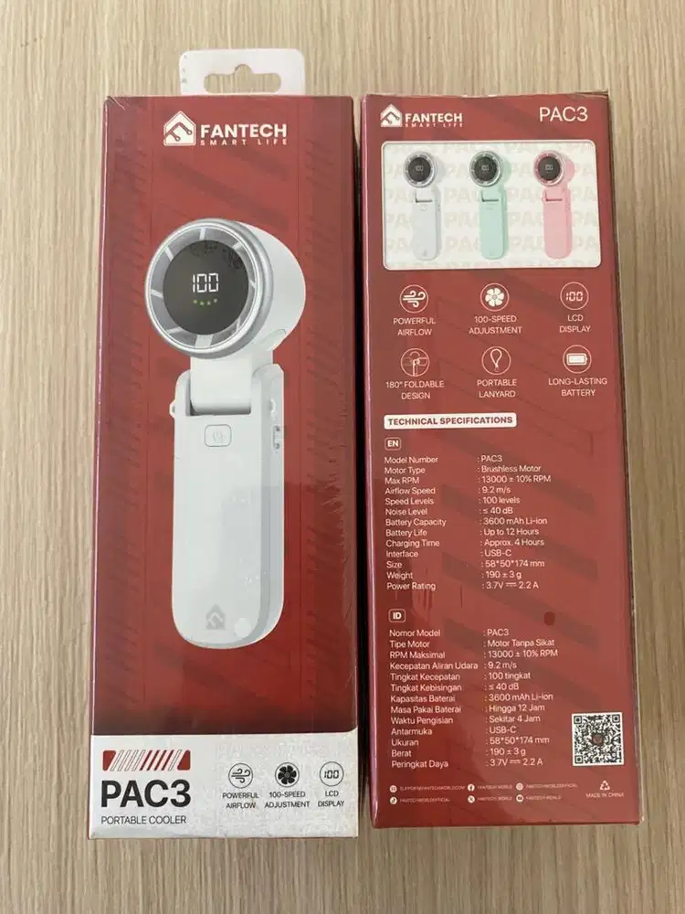 Kipas Fantech PAC 3 White