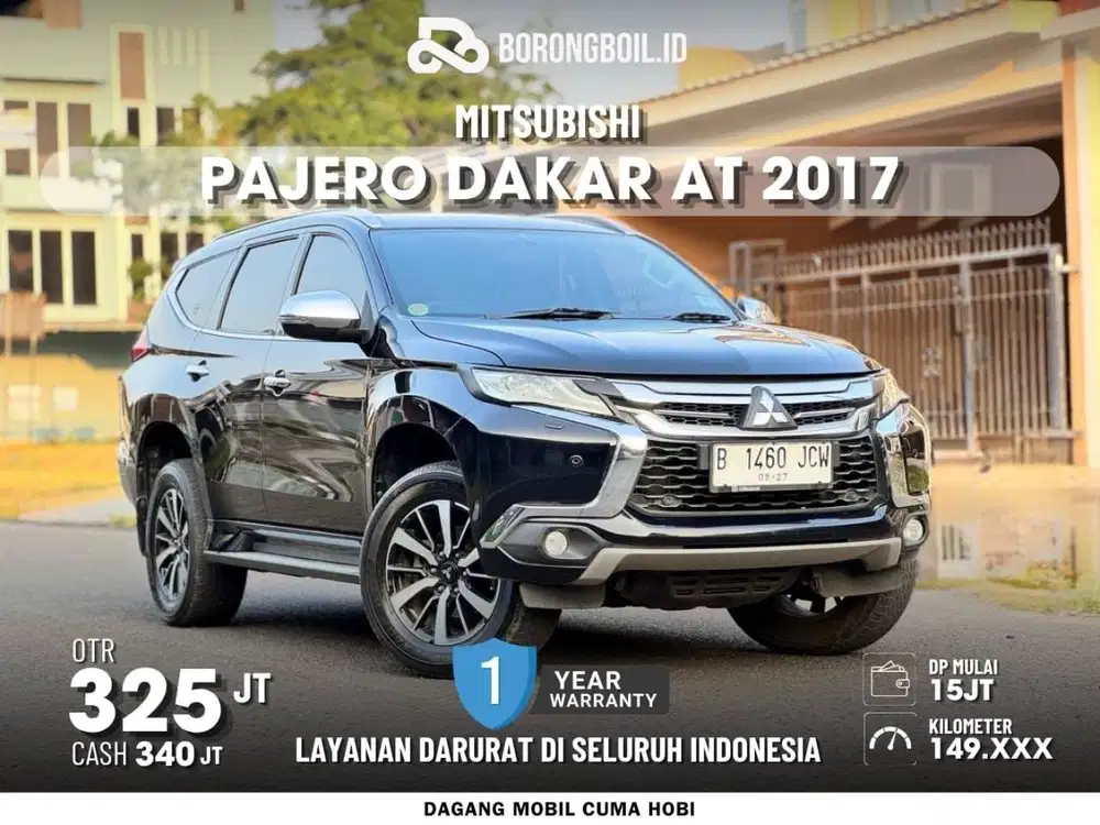 DP RENDAH 15 JUTA || Pajero Dakar 2017 hitam B 1460 JCW