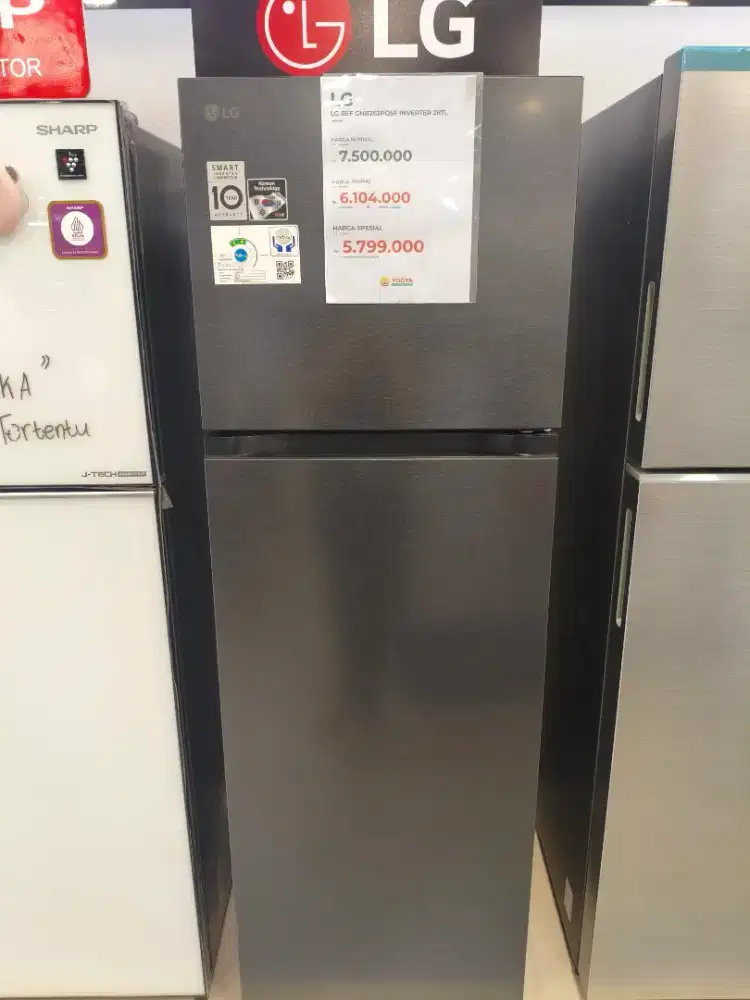 Cash & Kredit Kulkas LG GNB262PQSF Inverter 287L