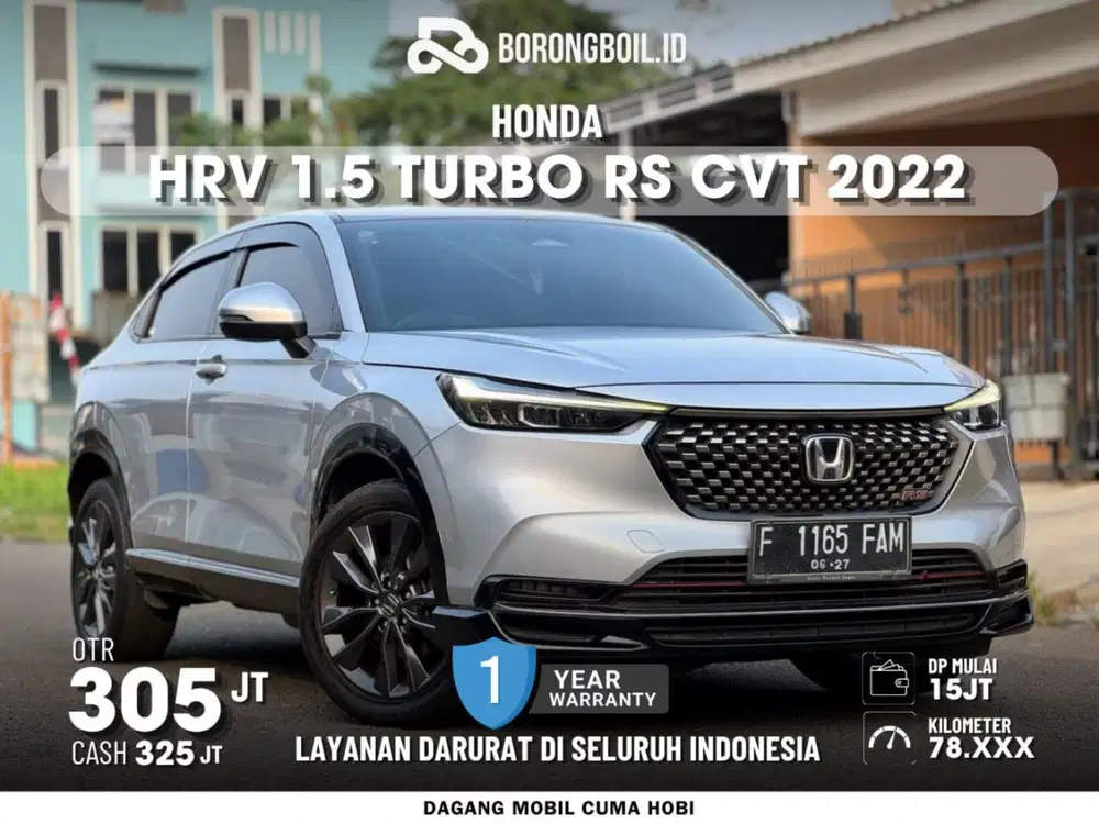 Termurah HRV 1.5 turbo RS CVT 2022 abu abu metalik