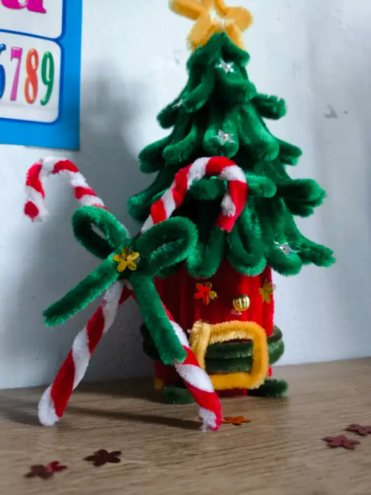 Pohon Natal kawat bulu mercy mini