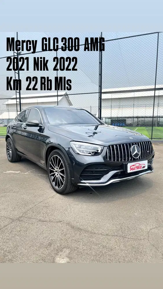 Mercy GLC300 AMG Nik 2020 Grey On Black siap pakai