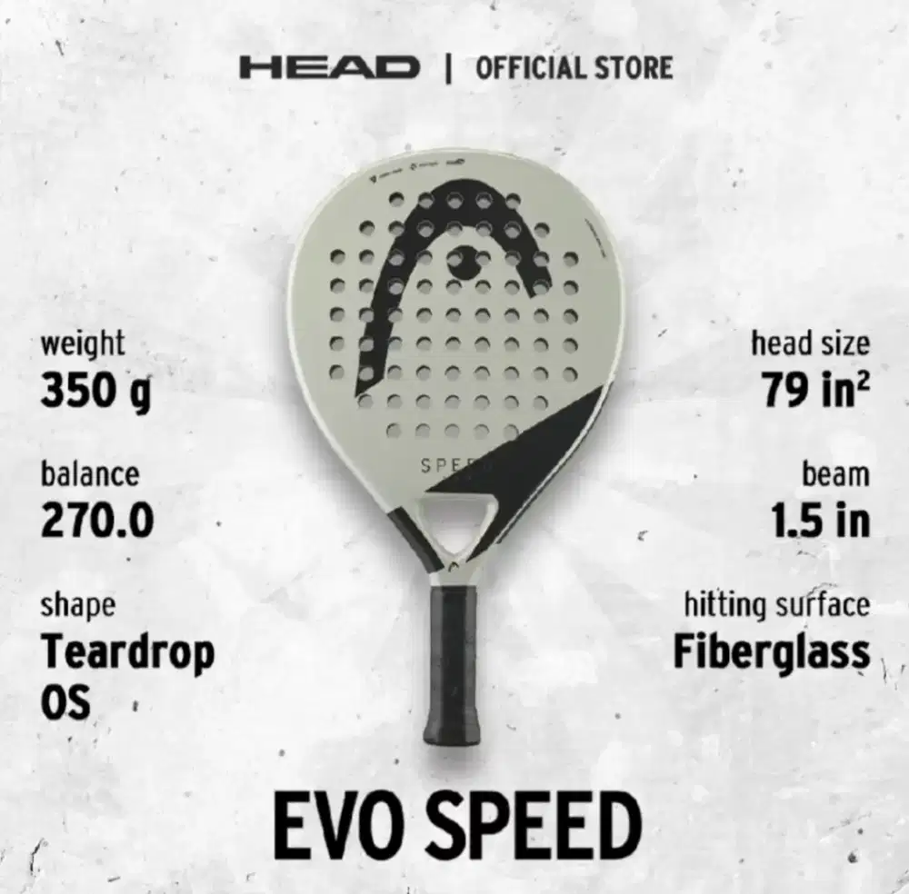 Raket Padel HEAD Evo LIKE NEW 99%