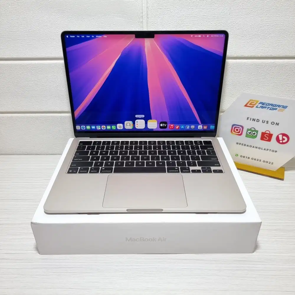 Macbook Air 13 M4 Chip RAM 16GB SSD 256GB FULLSET Garansi Resmi