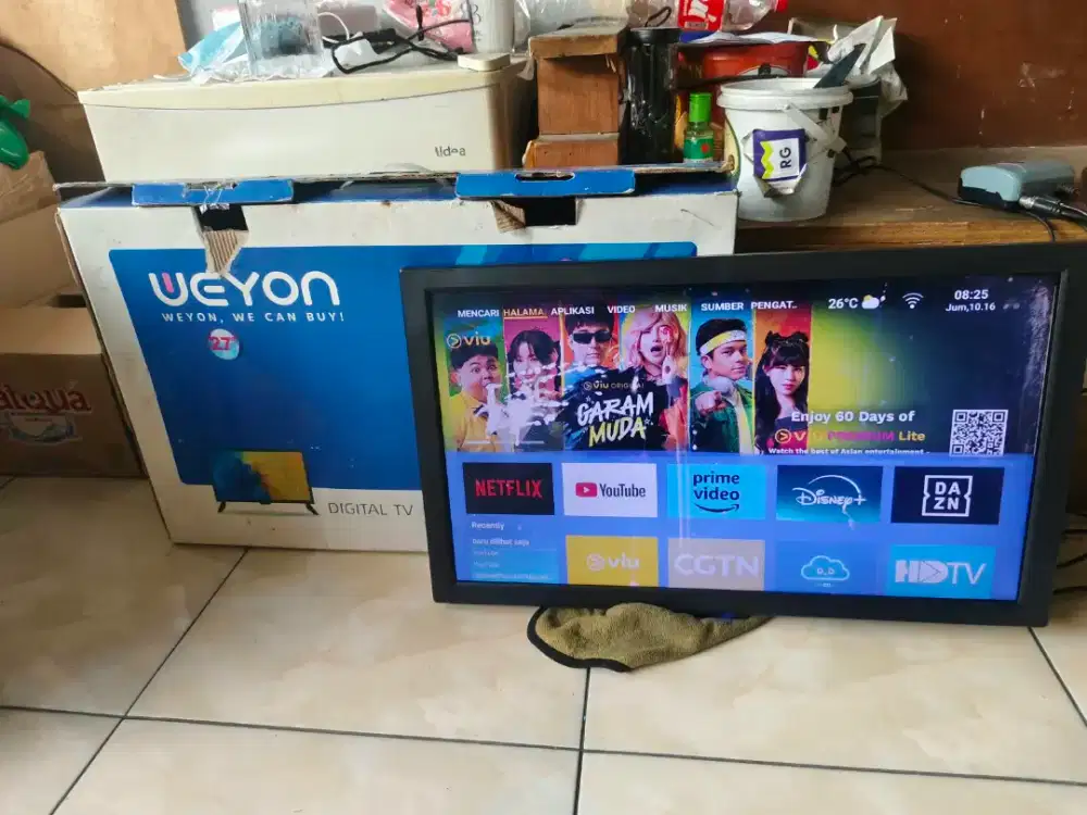 Jual tv led 27in weyon android