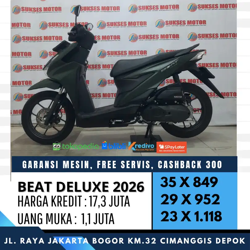 NEW BEAT DELUXE 2026 KM LOW UNIT MULUS BERGARANSI CASH/KREDIT