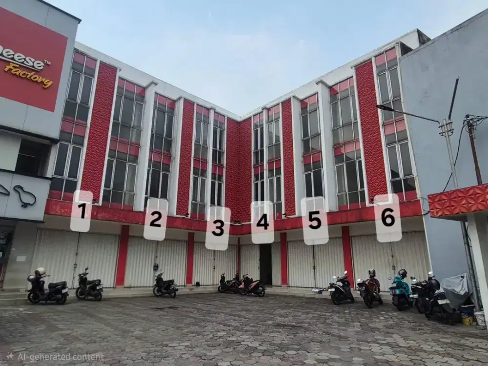Disewakan 6 unit ruko gandeng di Ciomas, Pasir Jaya, Bogor Barat