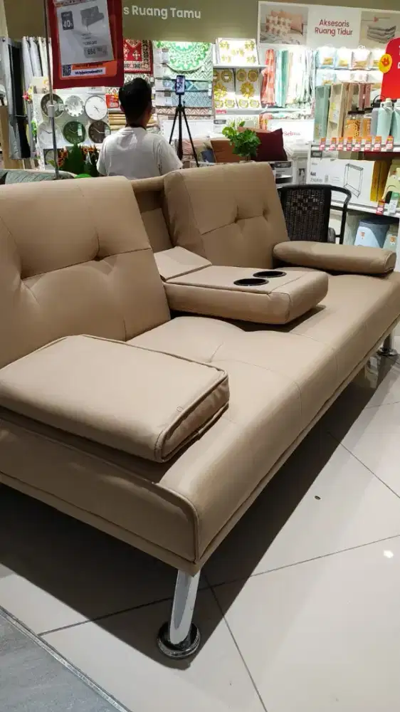 SOFABED GENI BAHAN KULIT