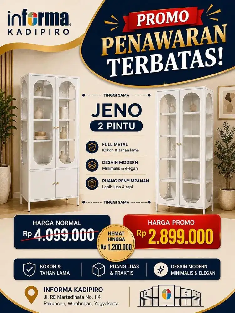 Almari pajang serbaguna by Informa