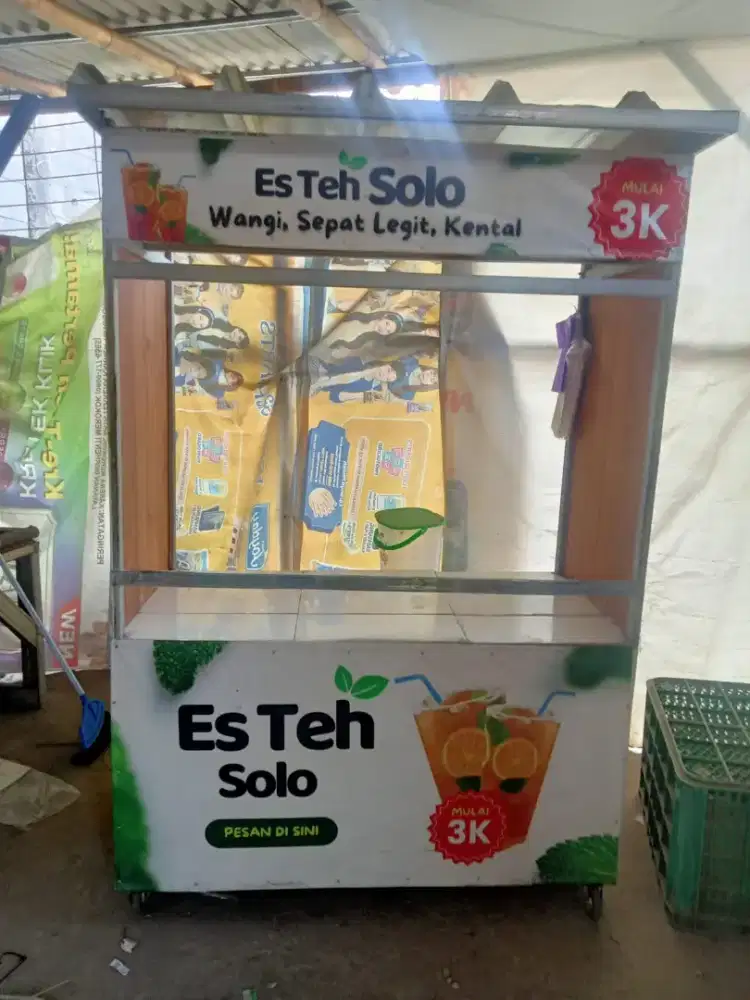 jual gerobak teh solo dan mesin nya