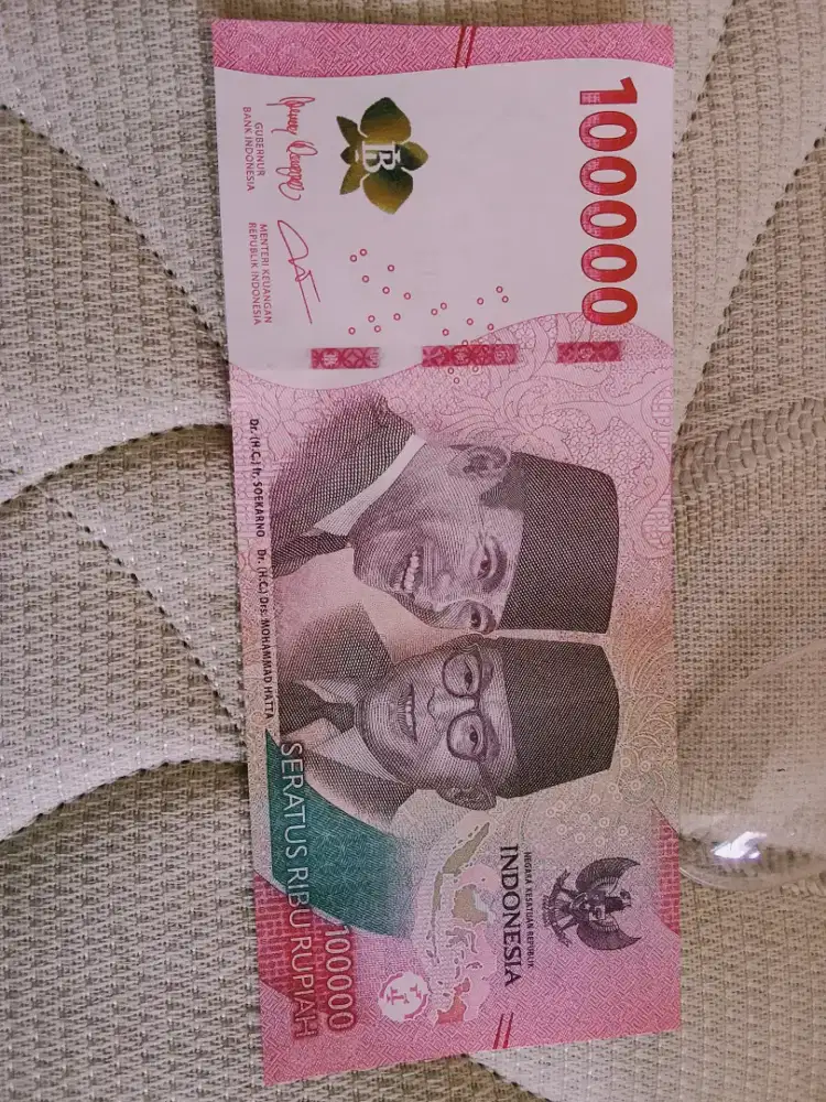 Uang kertas edisi tanda tangan purbaya