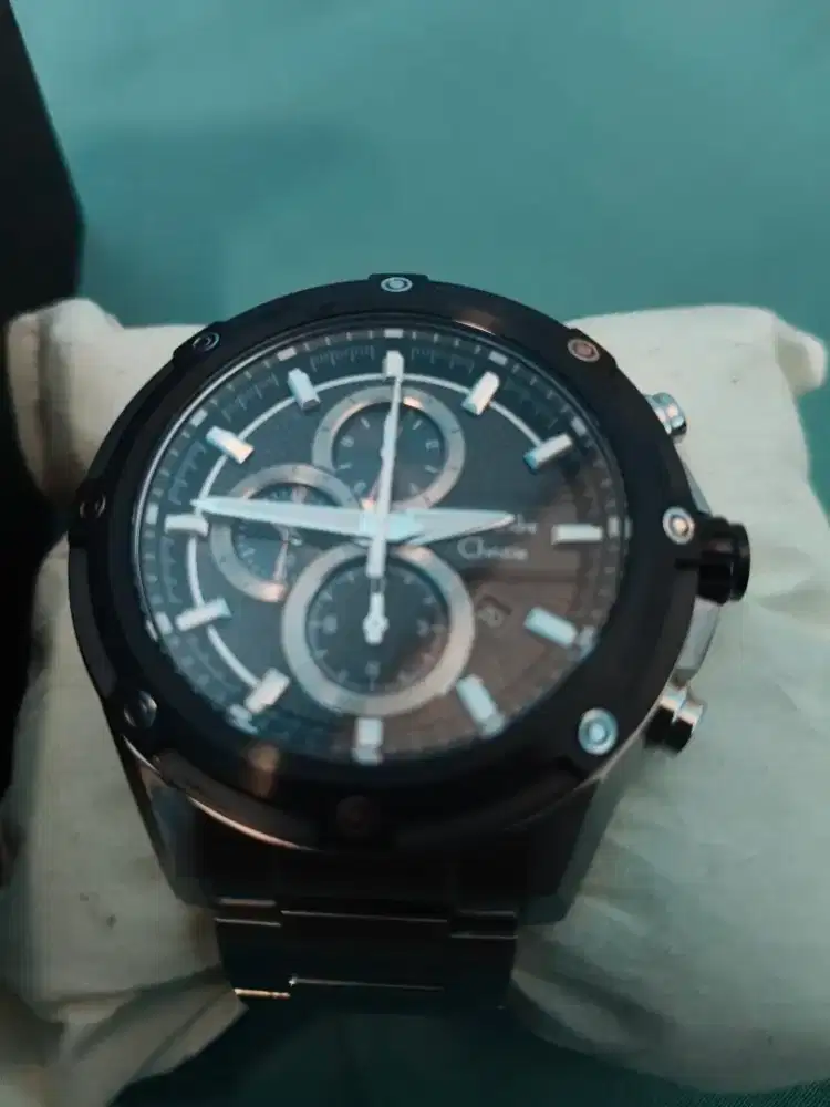 Dijual jam tangan Alexandre Christie type 6605MC Black Silver