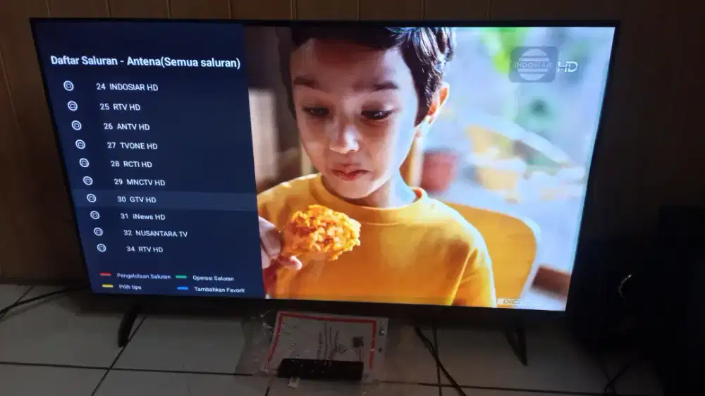 Tv led coocaa google tv 43inci likenew