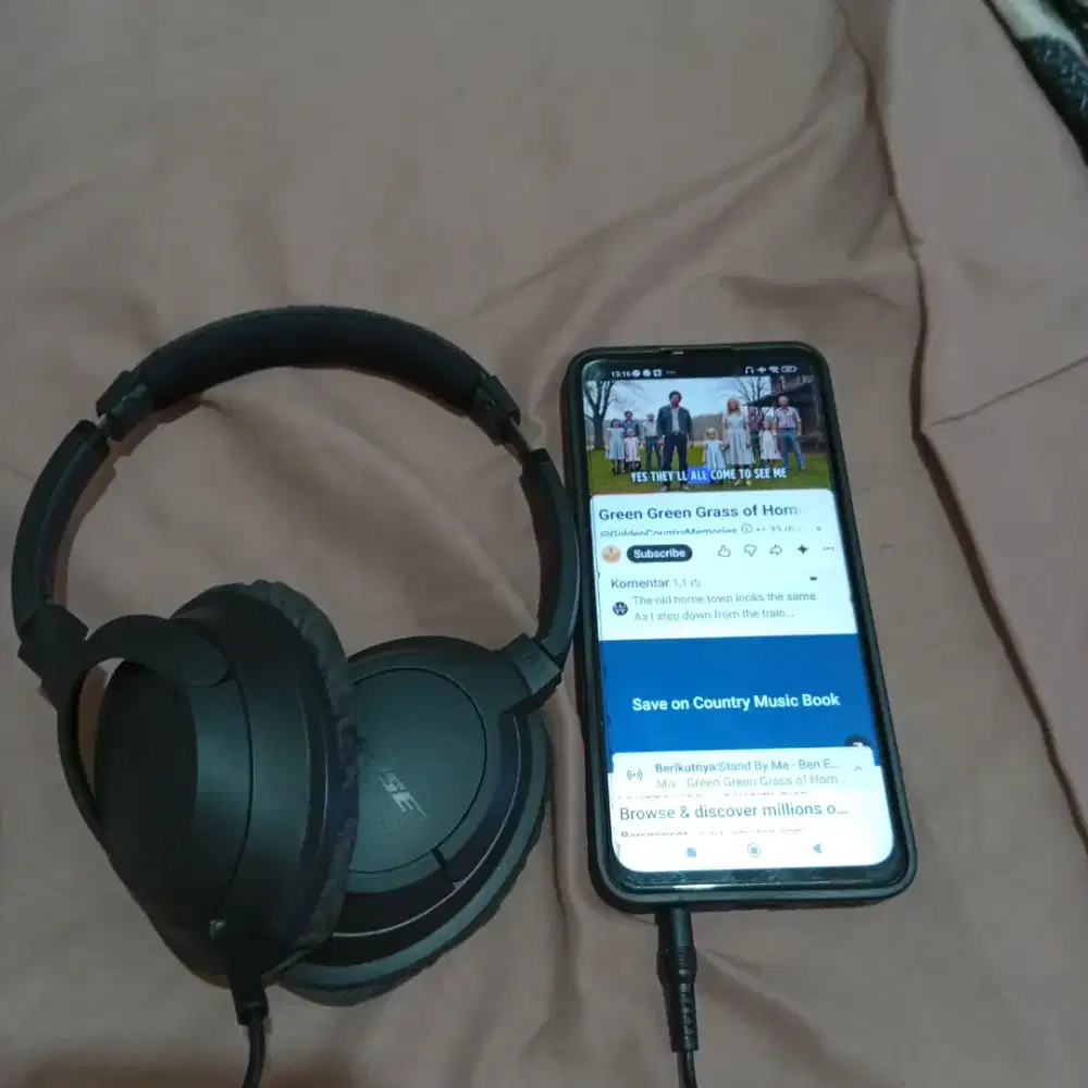 Headphone bose ae 2 normal full ori minus spon penutup speaker gantian