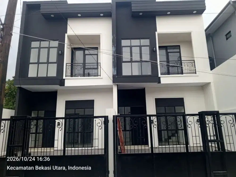 DIJUAL RUMAH BRAND NEW / READY UNIT DI KOMPLEK FAVORIT HARAPAN JAYA BEKASI UTARA