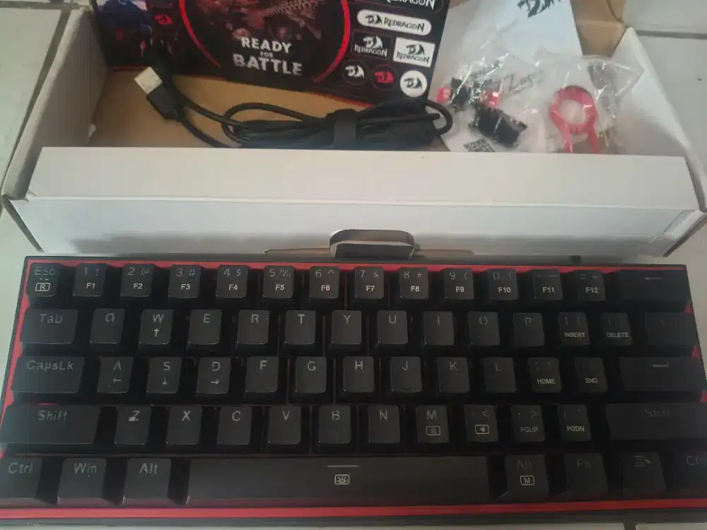 Keyboard red switch mechanical redragon fizz k617 normal