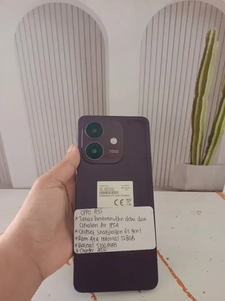 NEGO CANTIK SECOND OPPO A5i Ram 4+4/128gb