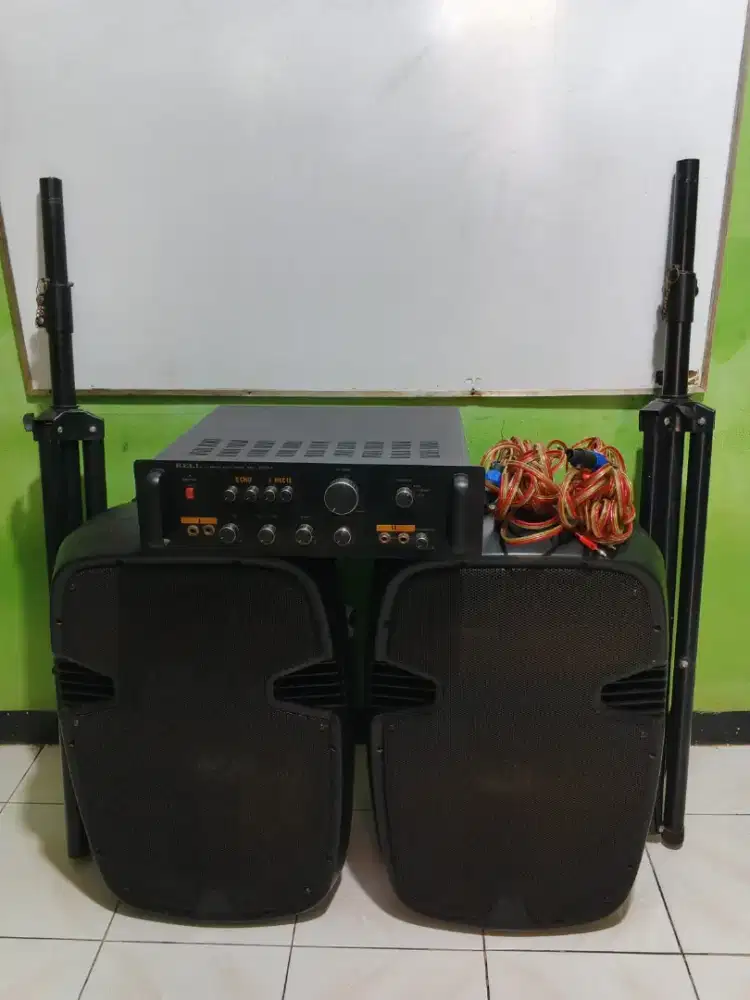 Paket Karaoke Amplifier speaker & Speaker Aktif Pasif 15 inch ACR
