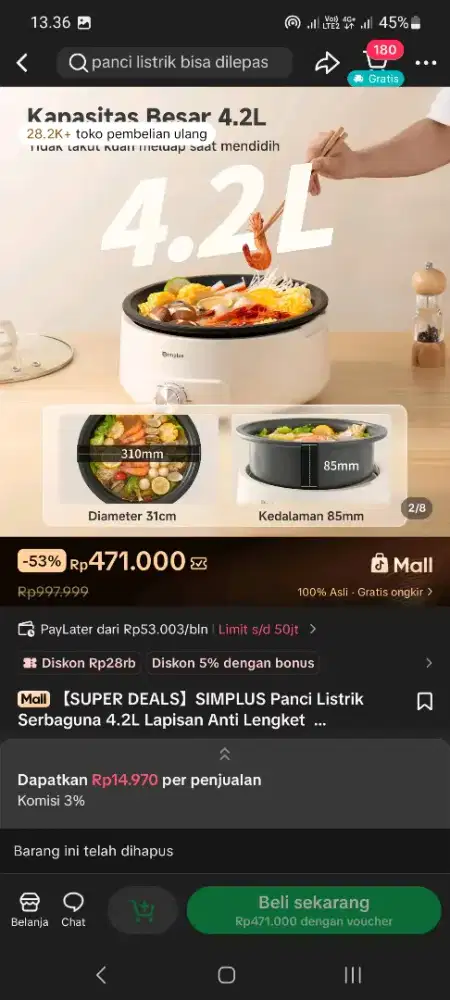 Panci Listrik Dari Simplus