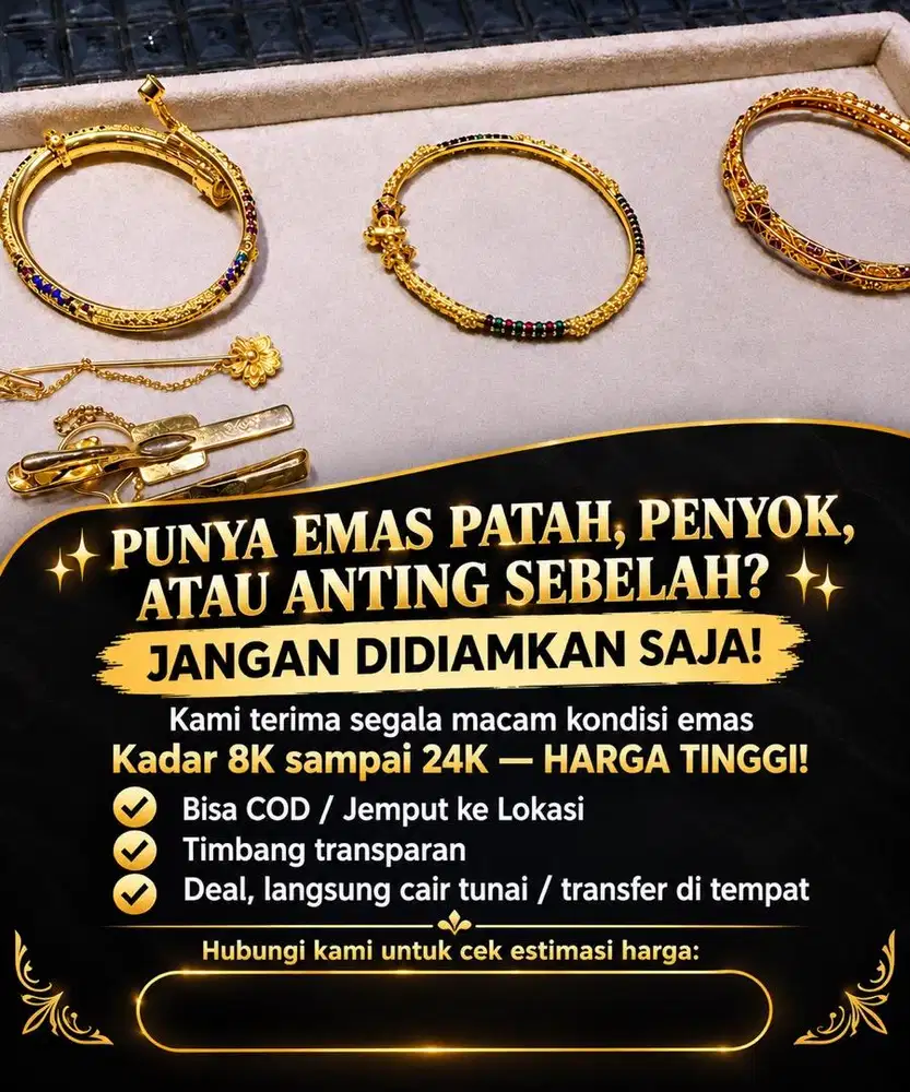 Terima emas dengan harga tinggi