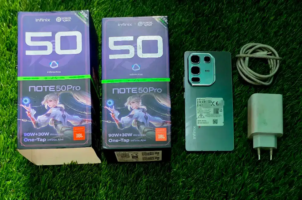 INFINIX NOTE 50 PRO 256GB FULLSET LECET2 BEKAS CHASING