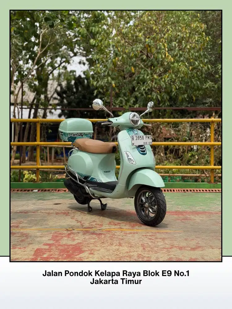 TERMURAH PIAGGIO VESPA LX 125 IGET FACELIFT TH 2022 WARNA HIJAU BATIK