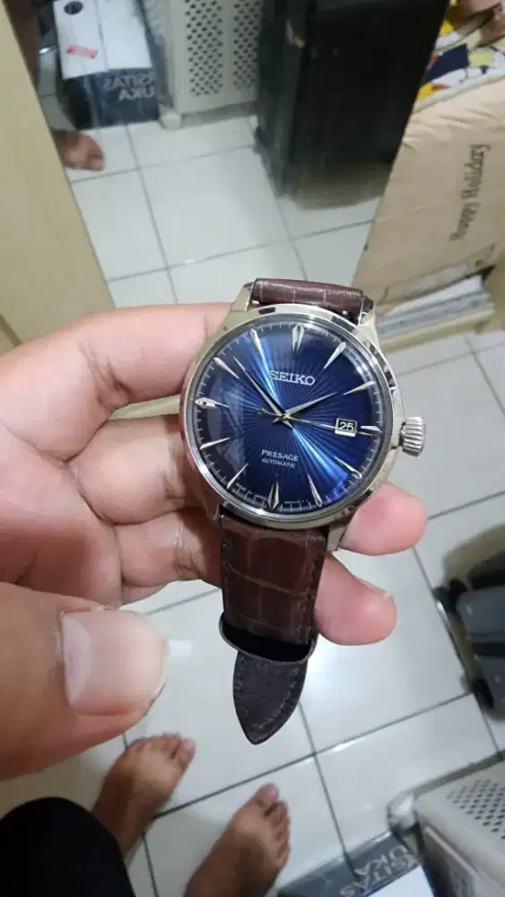 Seiko Presage Cocktail Strap Coklat