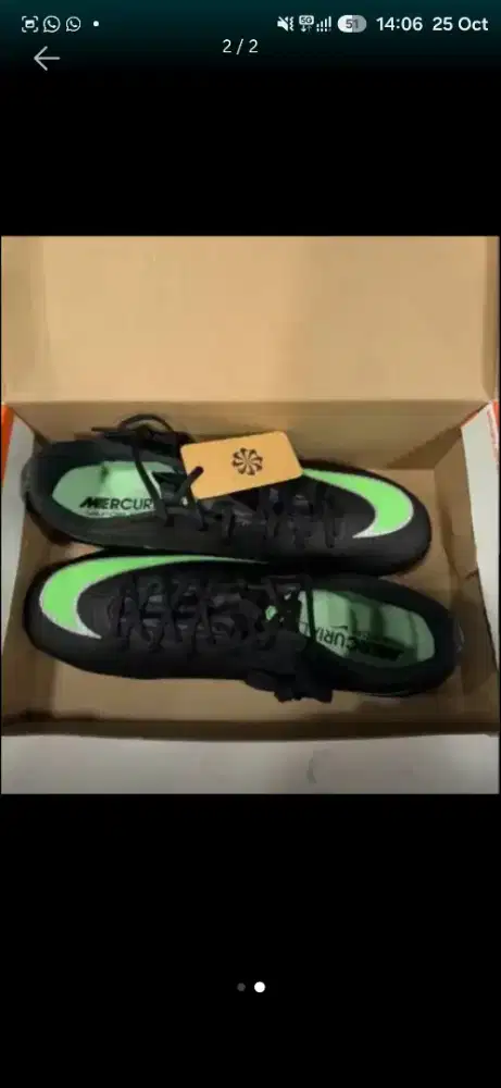 Sepatu bola Nike Mercurial Vapor 17 academy original
