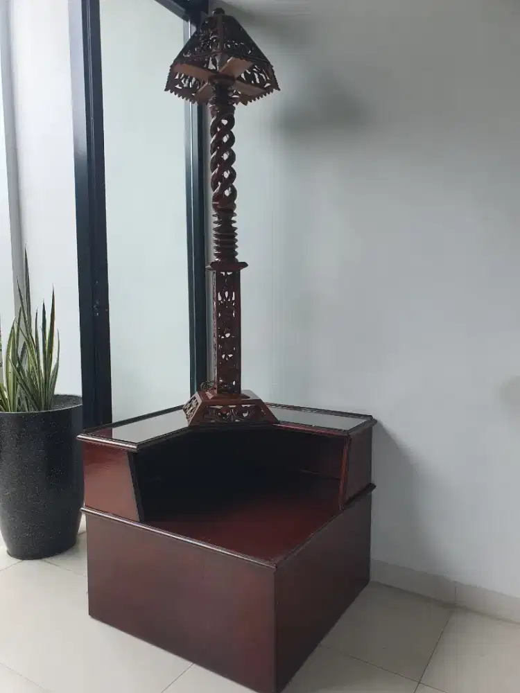 Lampu Hias bahan kayu jati